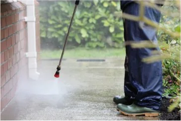 Sidewalk pressure cleaning by window cleaning Philadelphia professionals